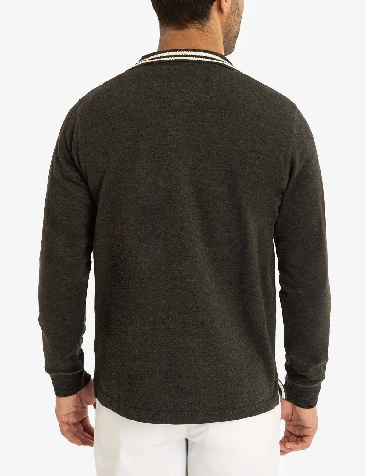 1/4 ZIP CHEST POCKET FRENCH TERRY SWEATSHIRT