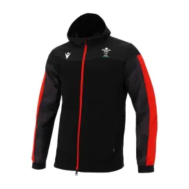 2020-2021 Wales Full Zip Hooded Sweatshirt (Black)