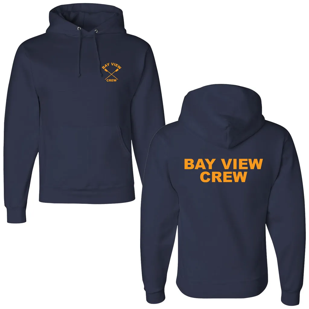 50/50 Hooded Bay View Crew Pullover Sweatshirt