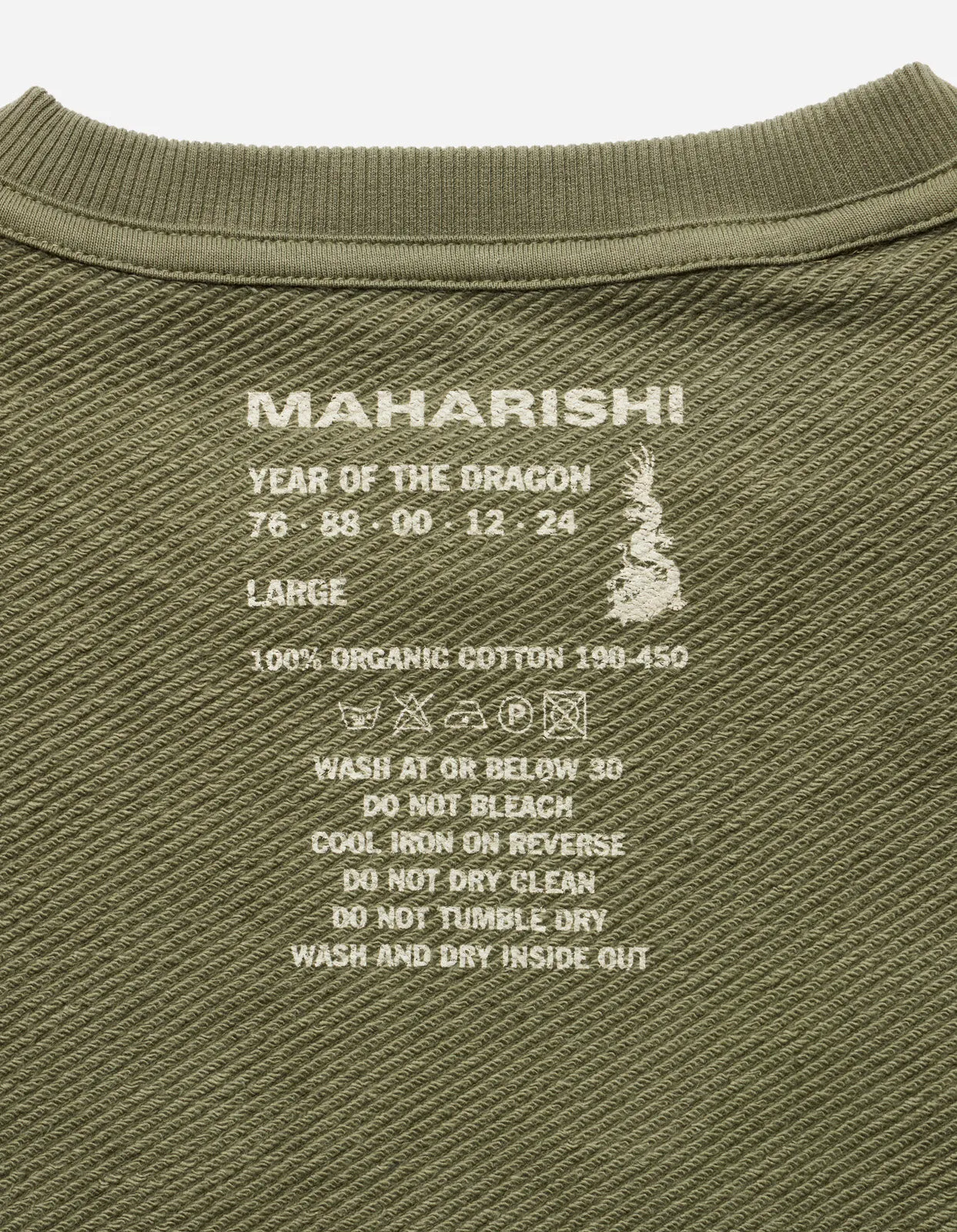 5101 Maha Tiger Embroidered Crew Olive OG-107F