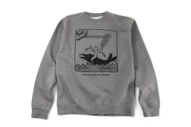 Alien Workshop UFO Dolphin Men's Sweatshirt - Heather Grey