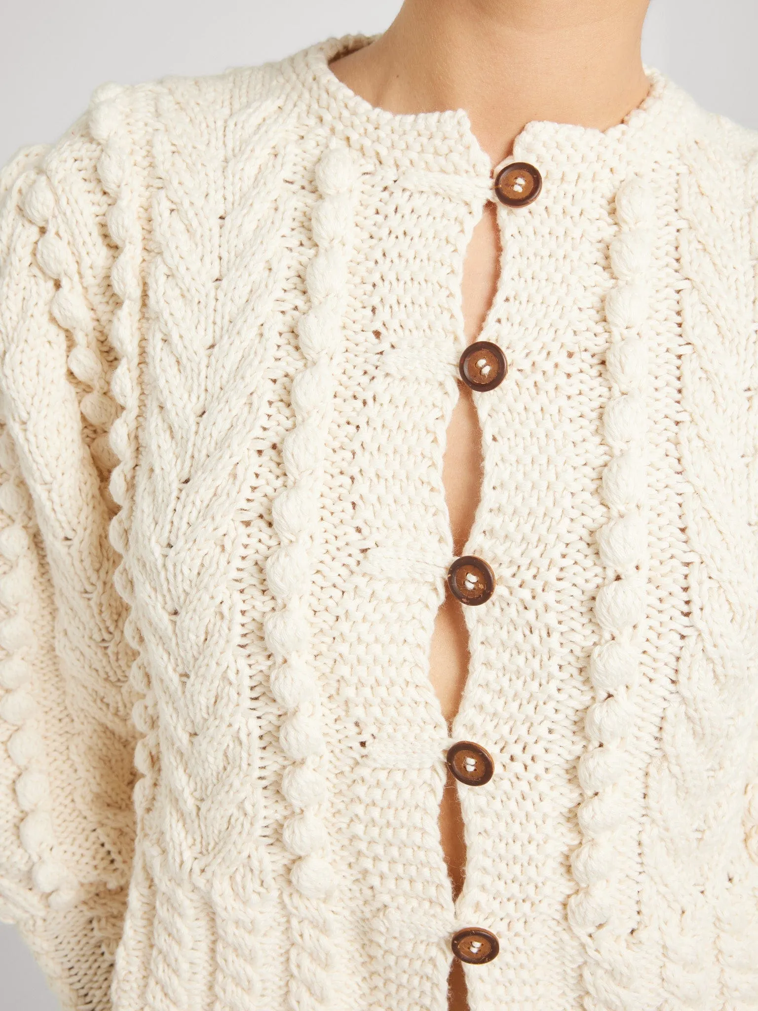 Allegra Cardigan in Ivory