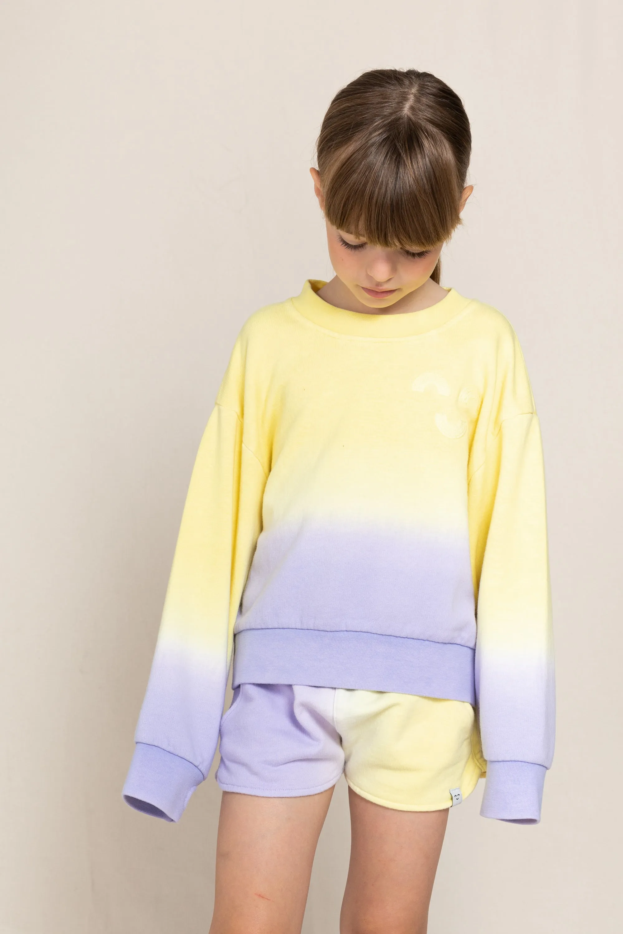 ALMA Lila Dip Dye - Crew Neck Sweatshirt