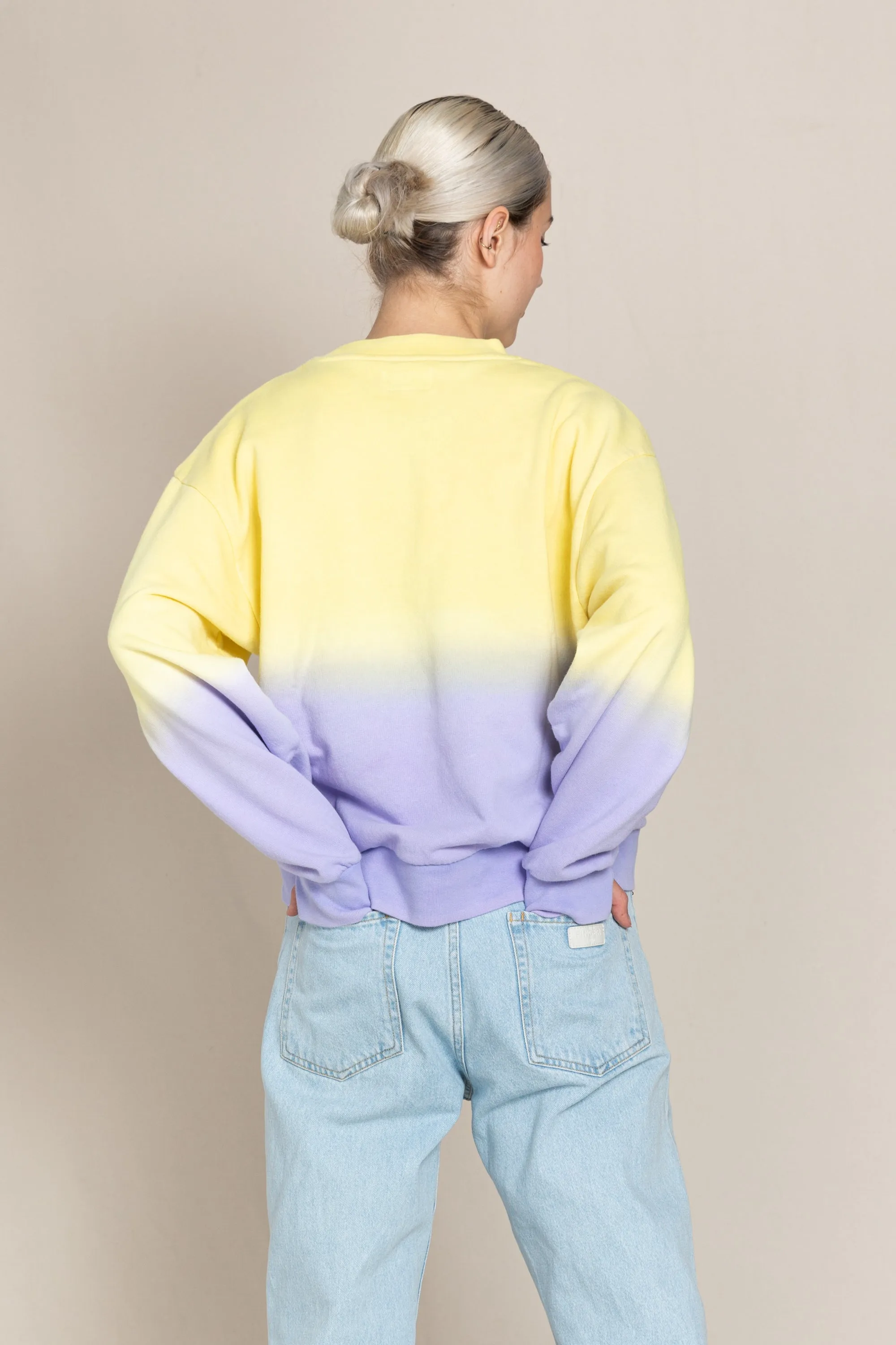 ALMA Lila Dip Dye - Crew Neck Sweatshirt