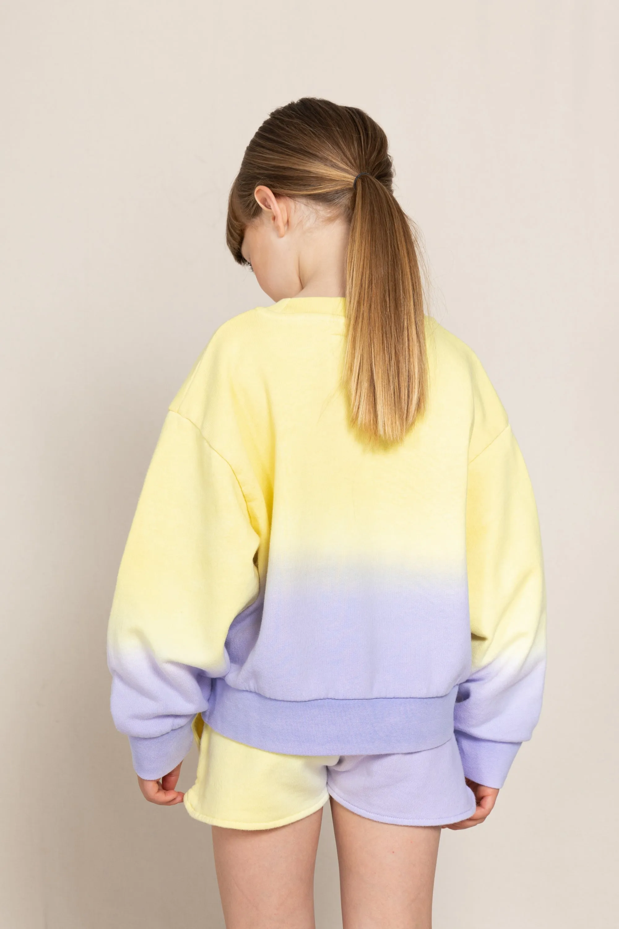 ALMA Lila Dip Dye - Crew Neck Sweatshirt