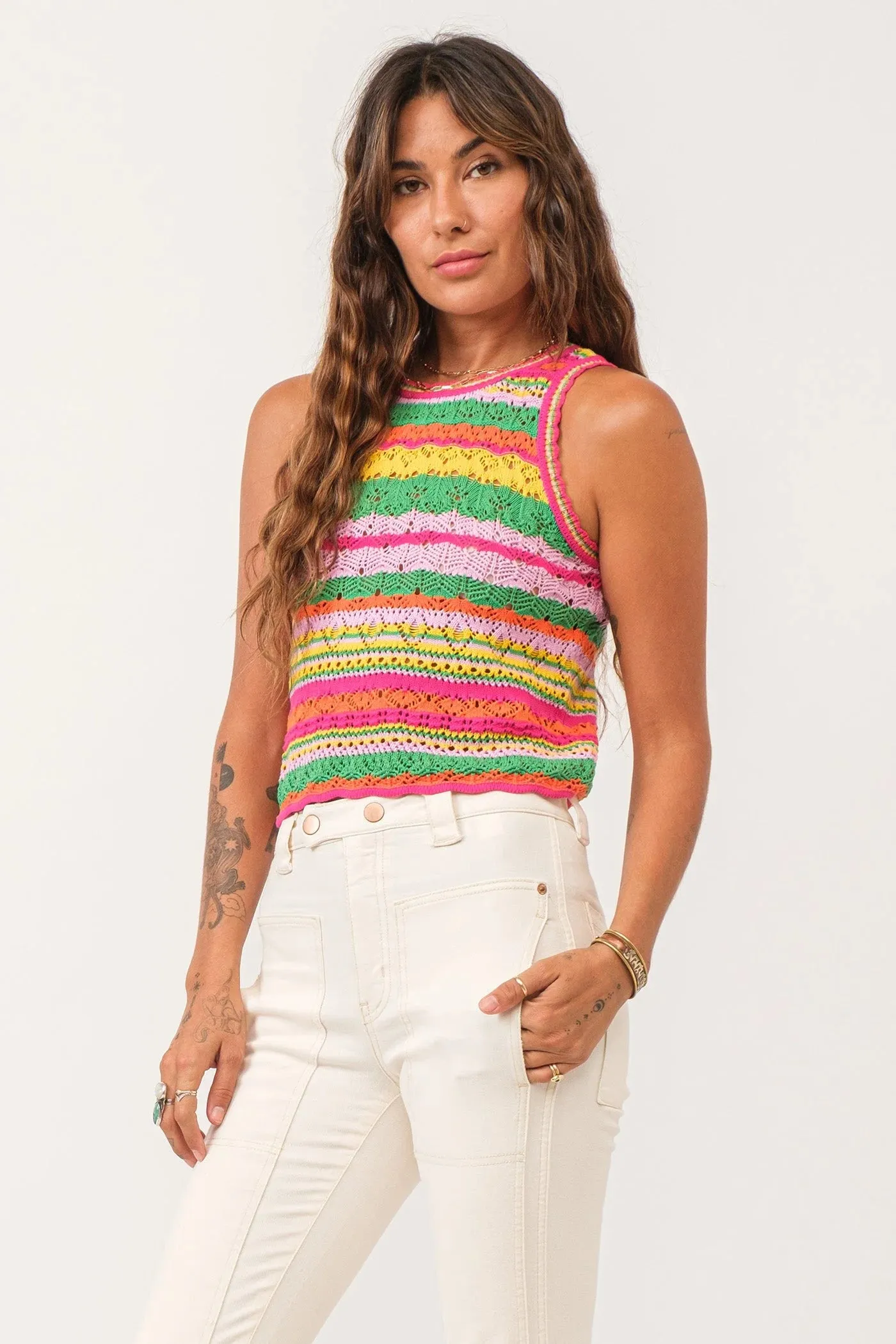 AMORA SWEATER TANK TOP