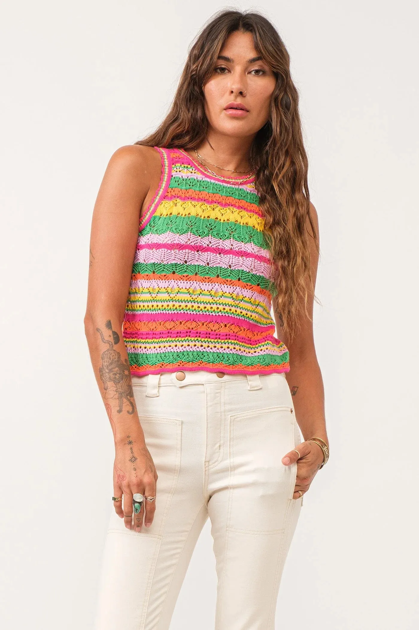 AMORA SWEATER TANK TOP