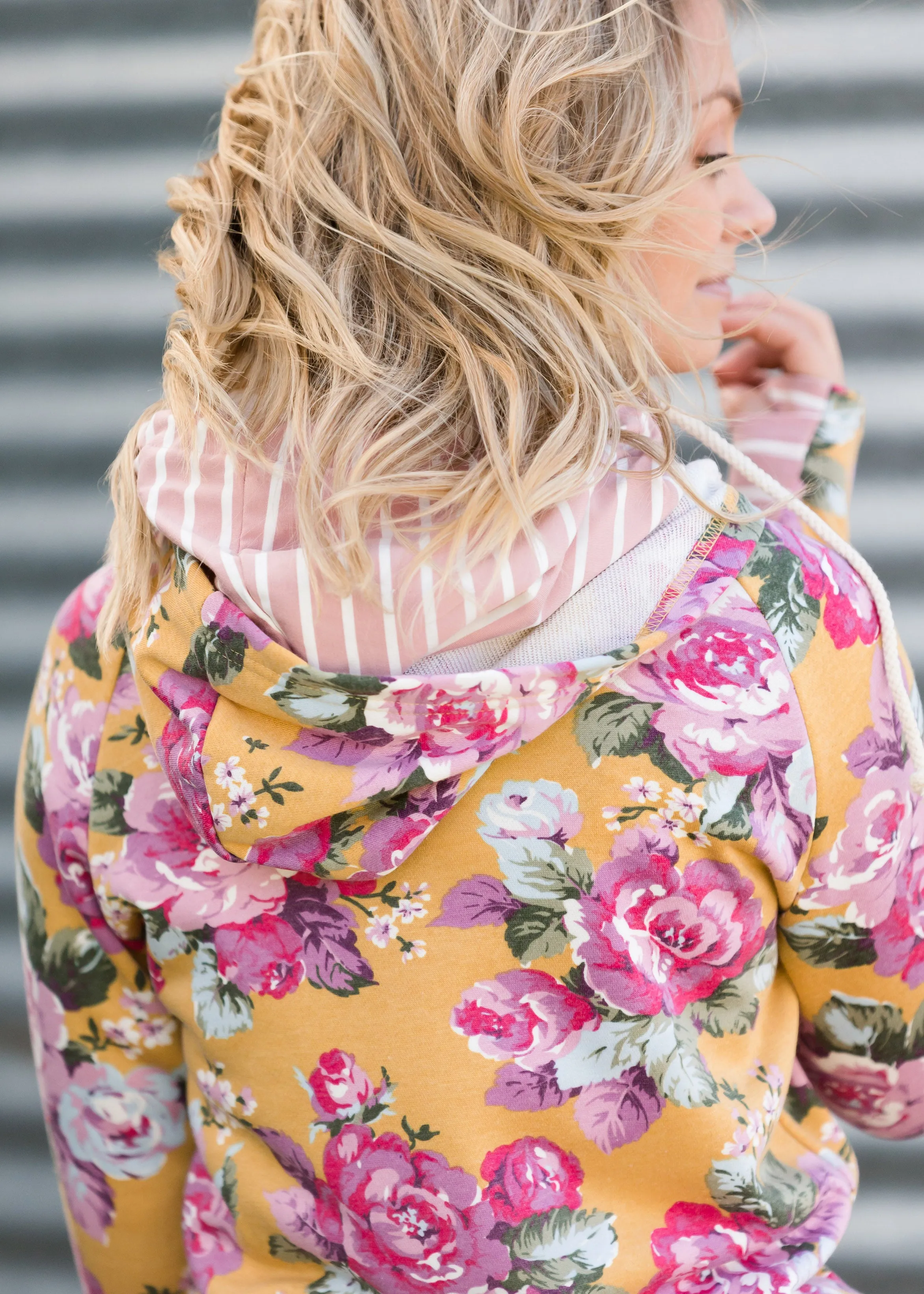 Ampersand Avenue Doublehood™ Blooming Floral Sweatshirt - FINAL SALE