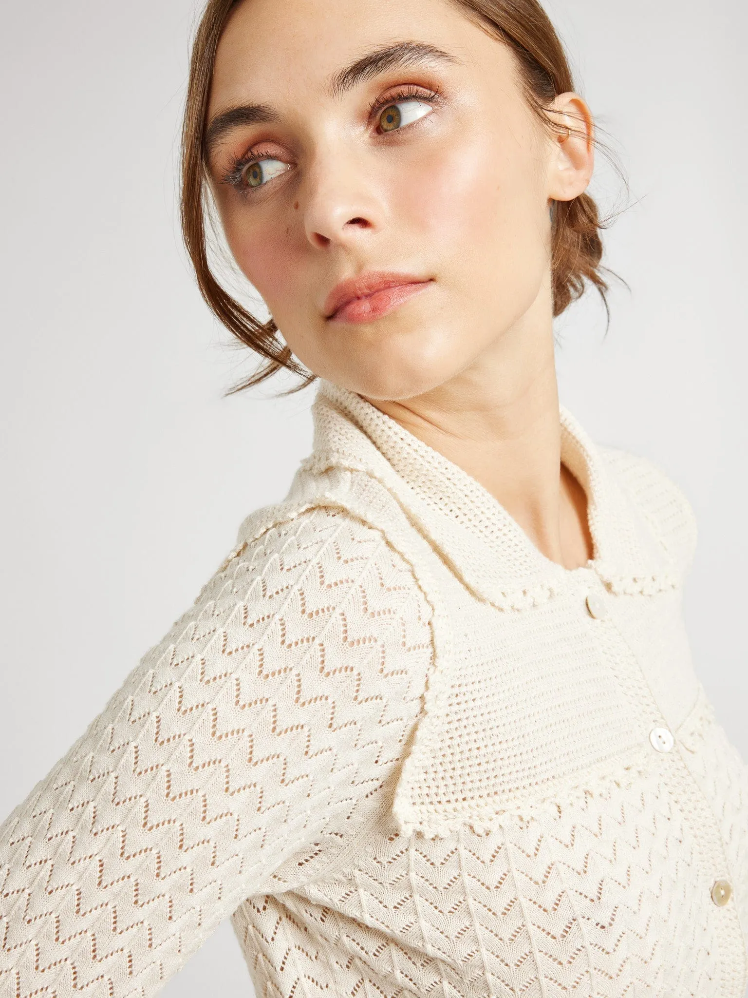 Andie Cardigan in Ivory