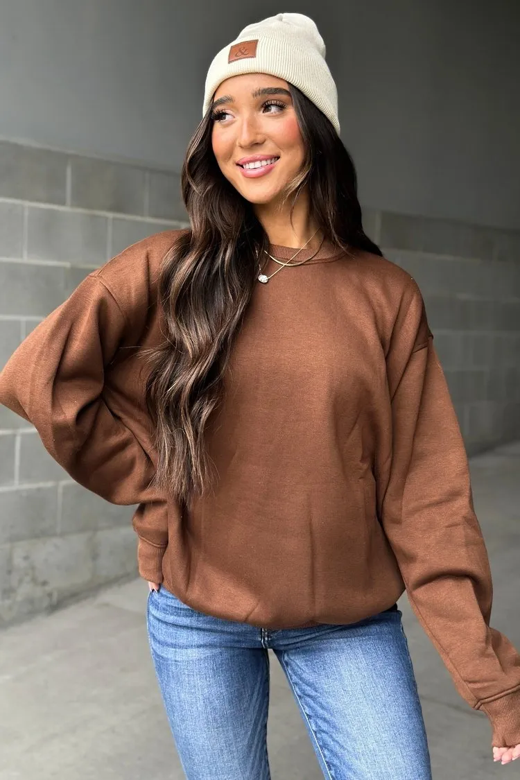 Andy Oversized Pullover - Chestnut