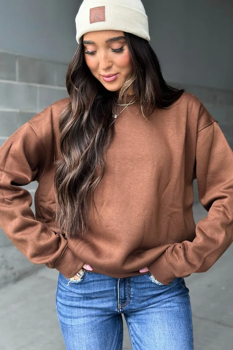 Andy Oversized Pullover - Chestnut