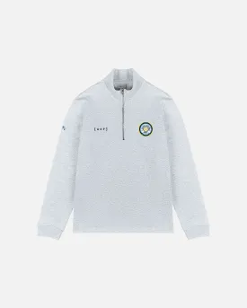 AOF x Leeds United - Grey Quarter Zip Sweat