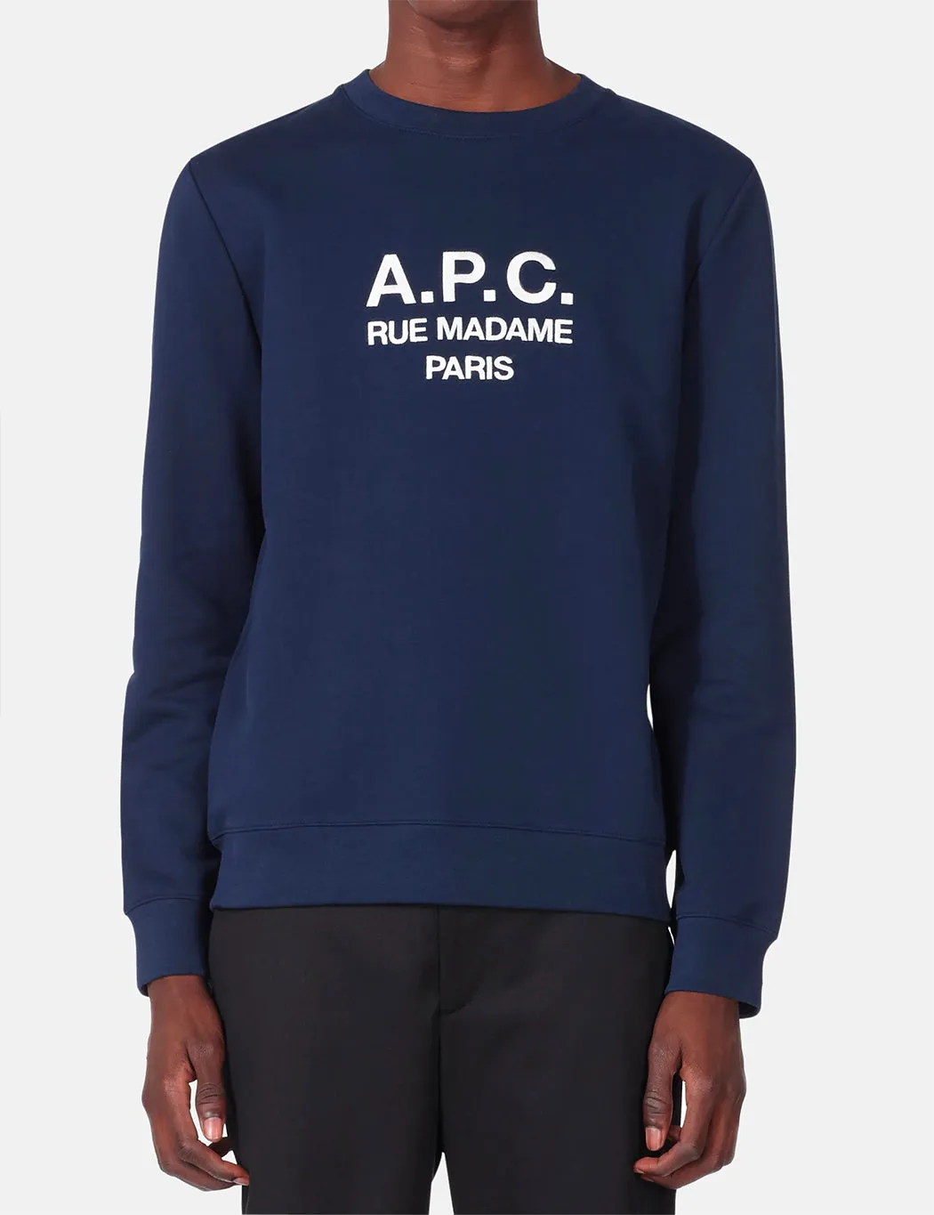 A.P.C. Rufus Sweatshirt (Embroidered Logo) - Marine/Dark Navy