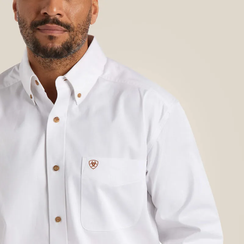 Ariat Men's Solid Twill Classic Fit Shirt