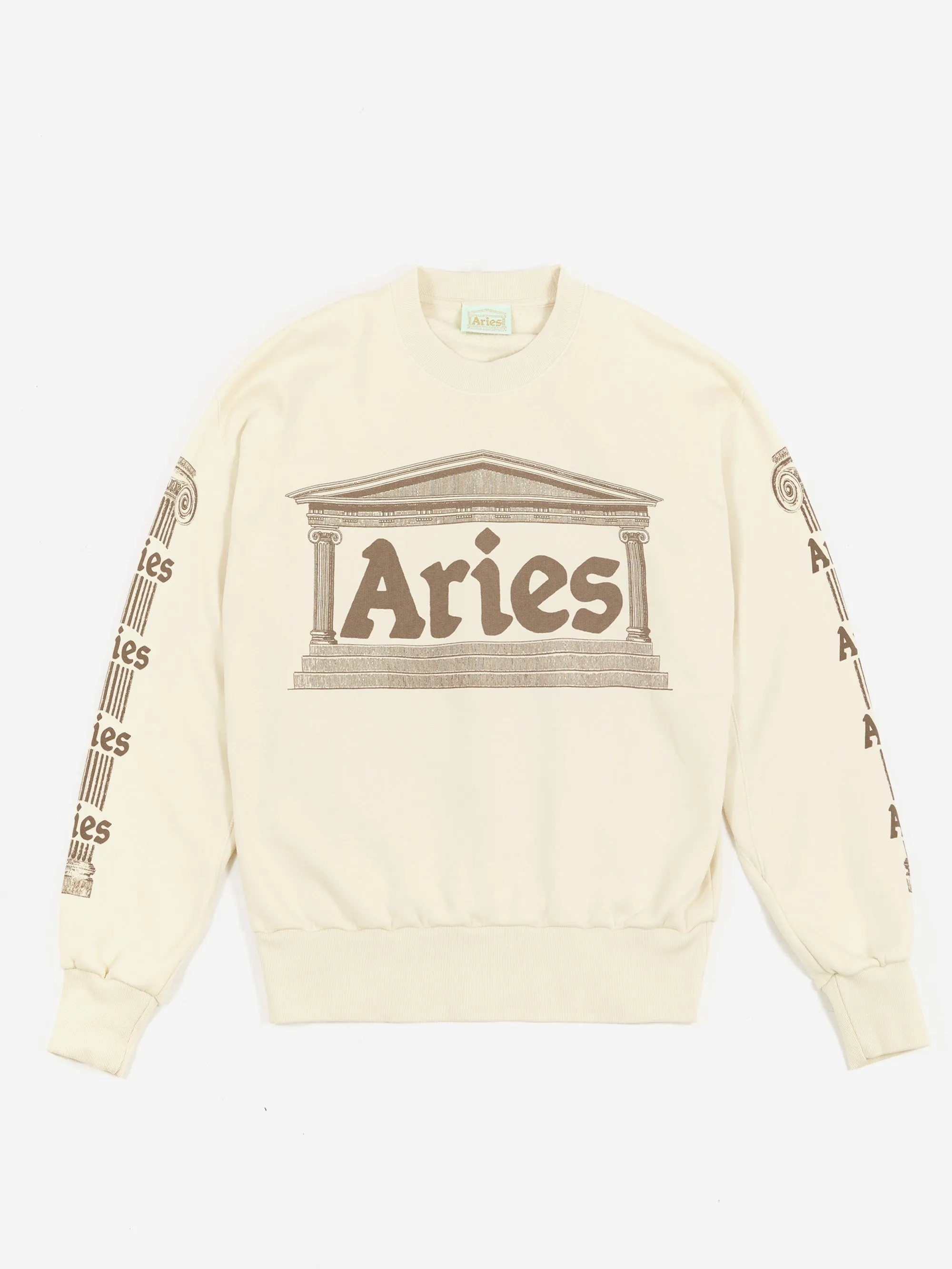 Aries Ancient Column Sweat - Beige