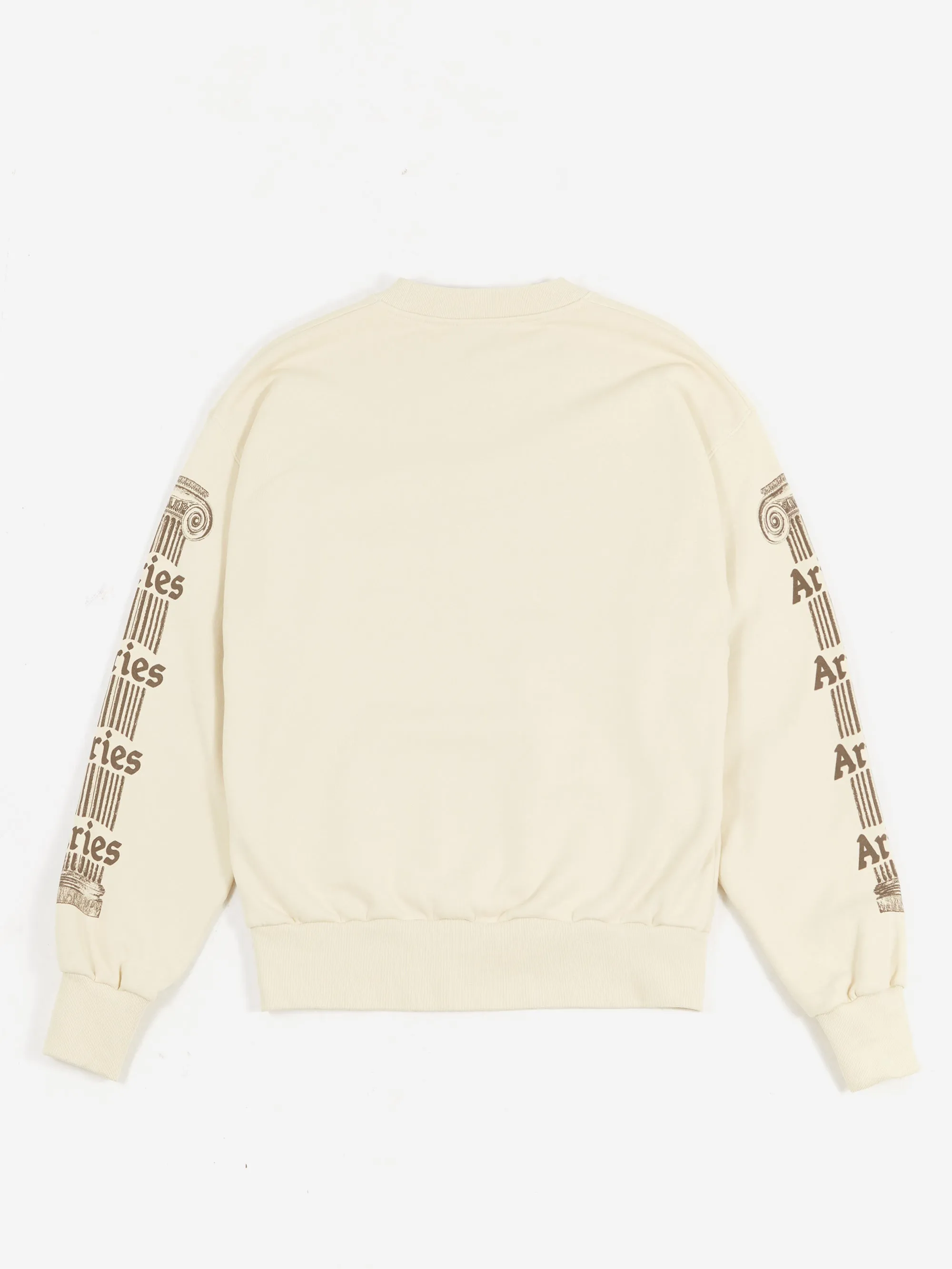 Aries Ancient Column Sweat - Beige