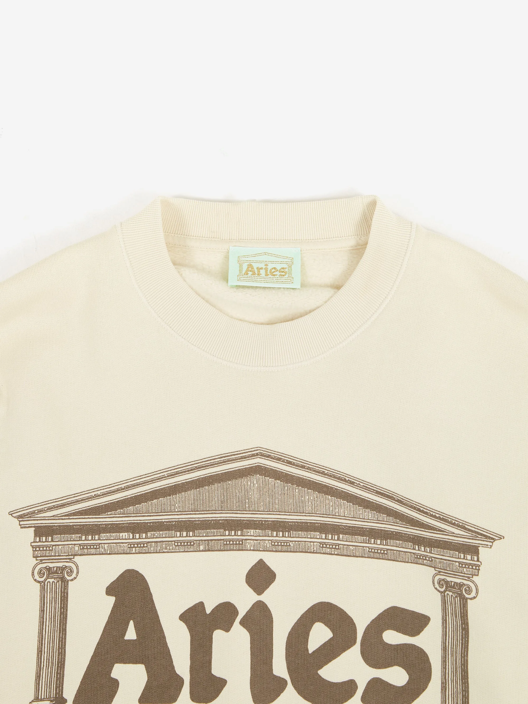 Aries Ancient Column Sweat - Beige