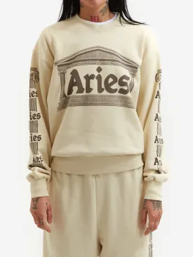 Aries Ancient Column Sweat - Beige