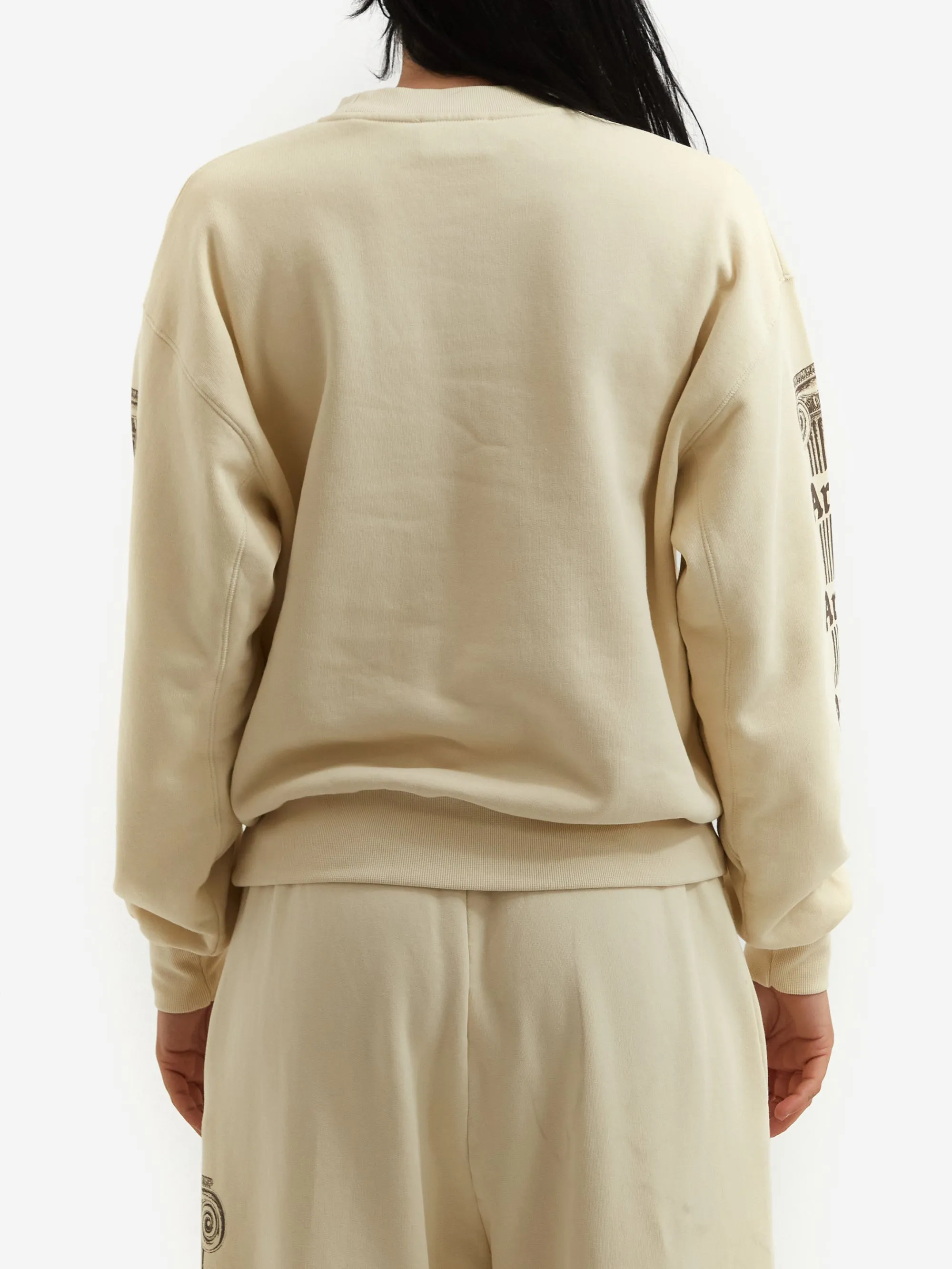 Aries Ancient Column Sweat - Beige