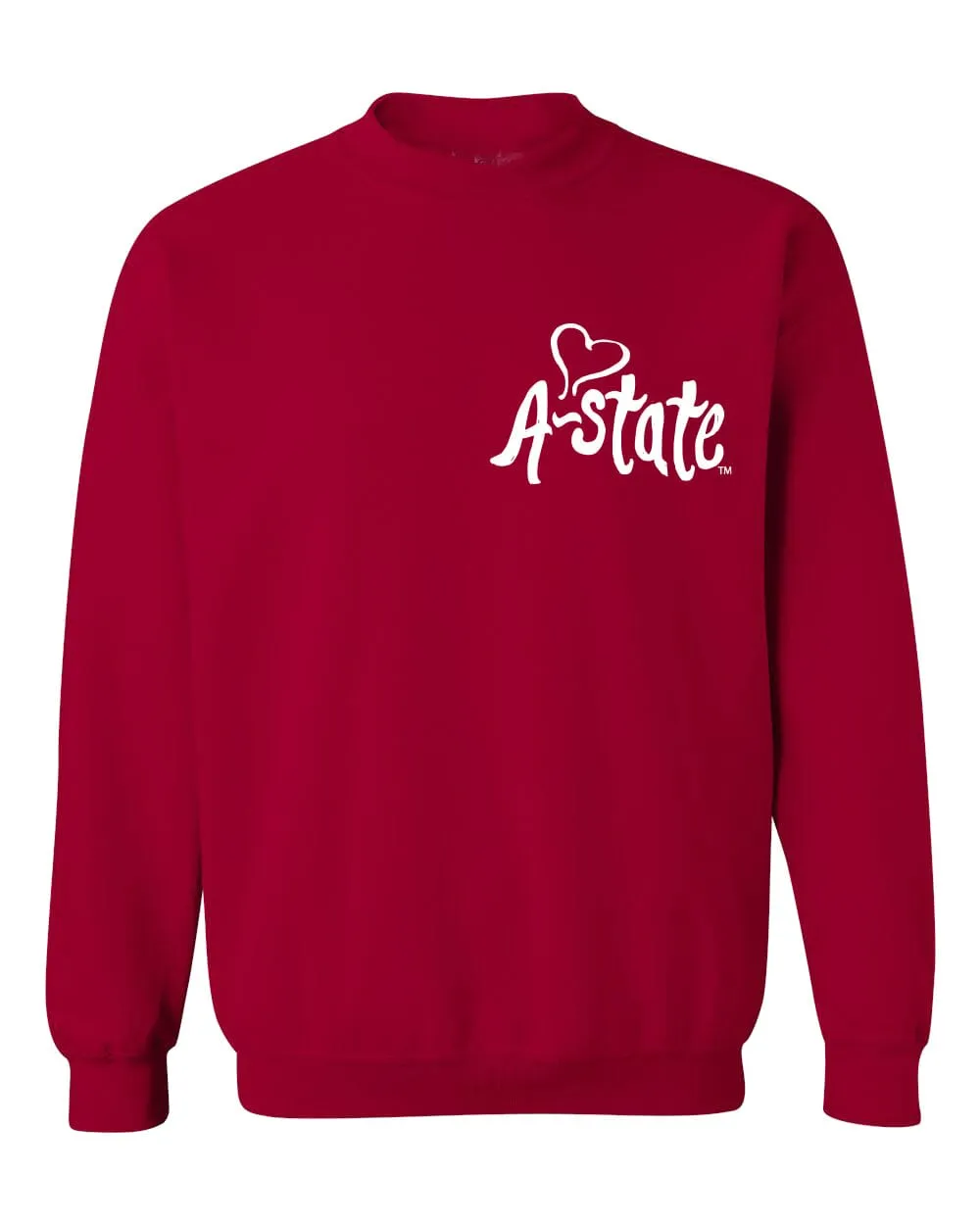 Arkansas State Red Wolves Lyric Puff Ink Red Sweatshirt