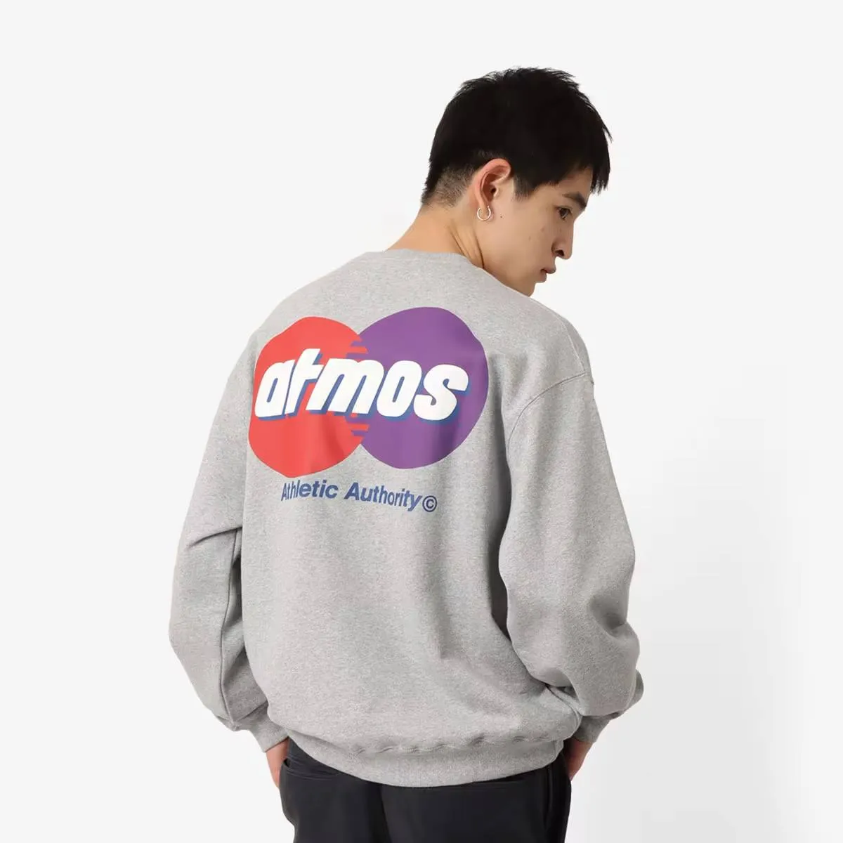 ATMOS CIRCLE LOGO CREWNECK SWEATSHIRT