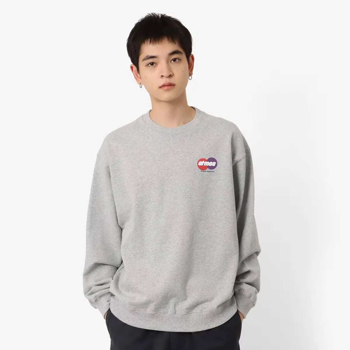 ATMOS CIRCLE LOGO CREWNECK SWEATSHIRT