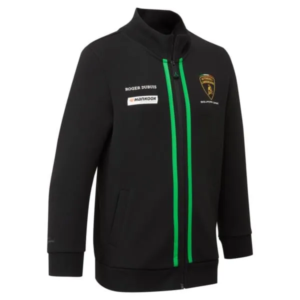 Automobili Lamborghini Squadra Corse Kids Team Full Zip Sweatshirt - Youth Black