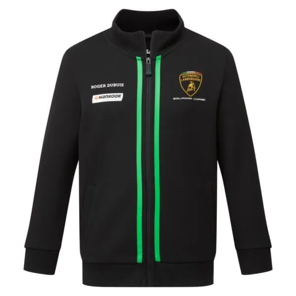 Automobili Lamborghini Squadra Corse Kids Team Full Zip Sweatshirt - Youth Black