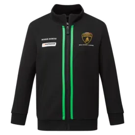 Automobili Lamborghini Squadra Corse Kids Team Full Zip Sweatshirt - Youth Black