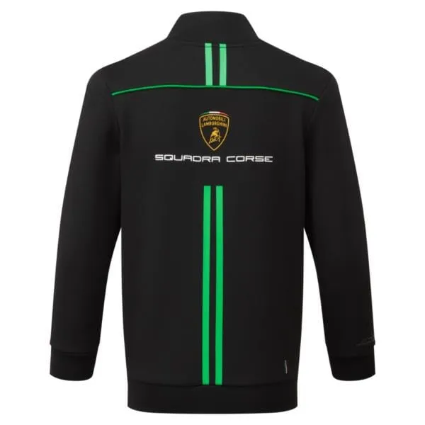 Automobili Lamborghini Squadra Corse Kids Team Full Zip Sweatshirt - Youth Black