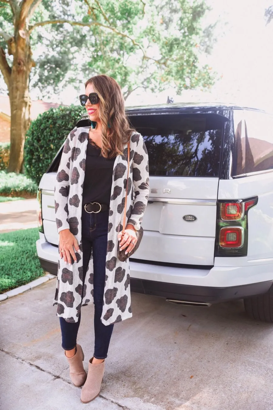 Ava Leopard Long Cardigan