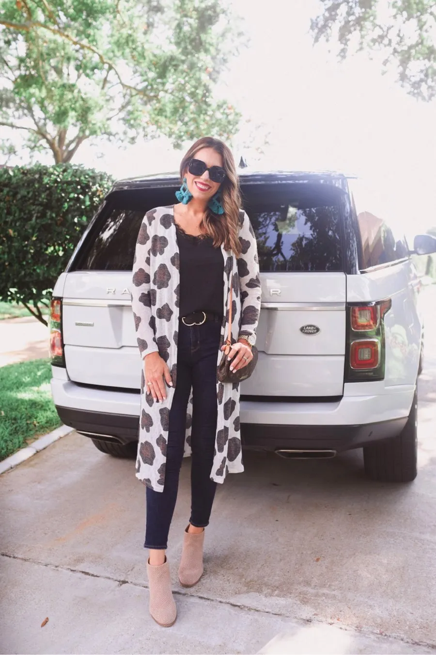 Ava Leopard Long Cardigan