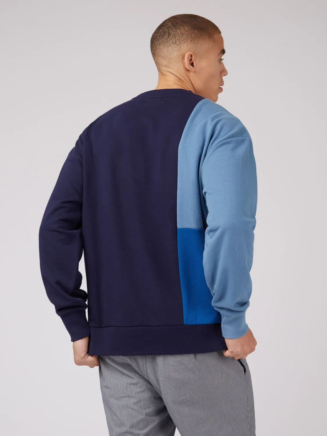 B by Ben Sherman Colorblock Crewneck