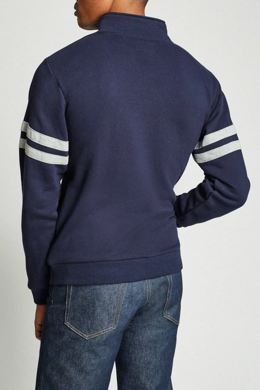 B-Shield II Intl 1/2 Zip - Navy/Heather Grey