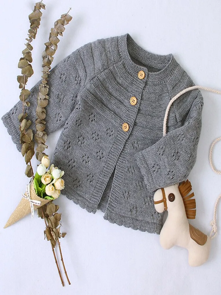 Baby Concentrated Cuteness Half-Button Cardigan