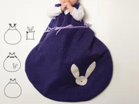 Baby sleep sack sewing pattern ebook pdf with bunny toy TONDO   TONDINO