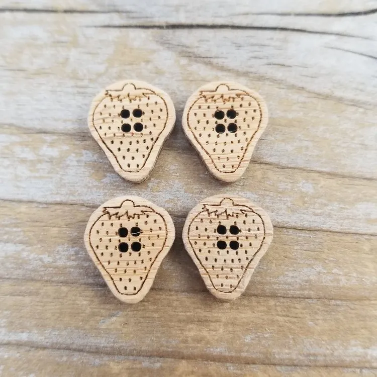 Bamboo Buttons 3/4" (set of 4)