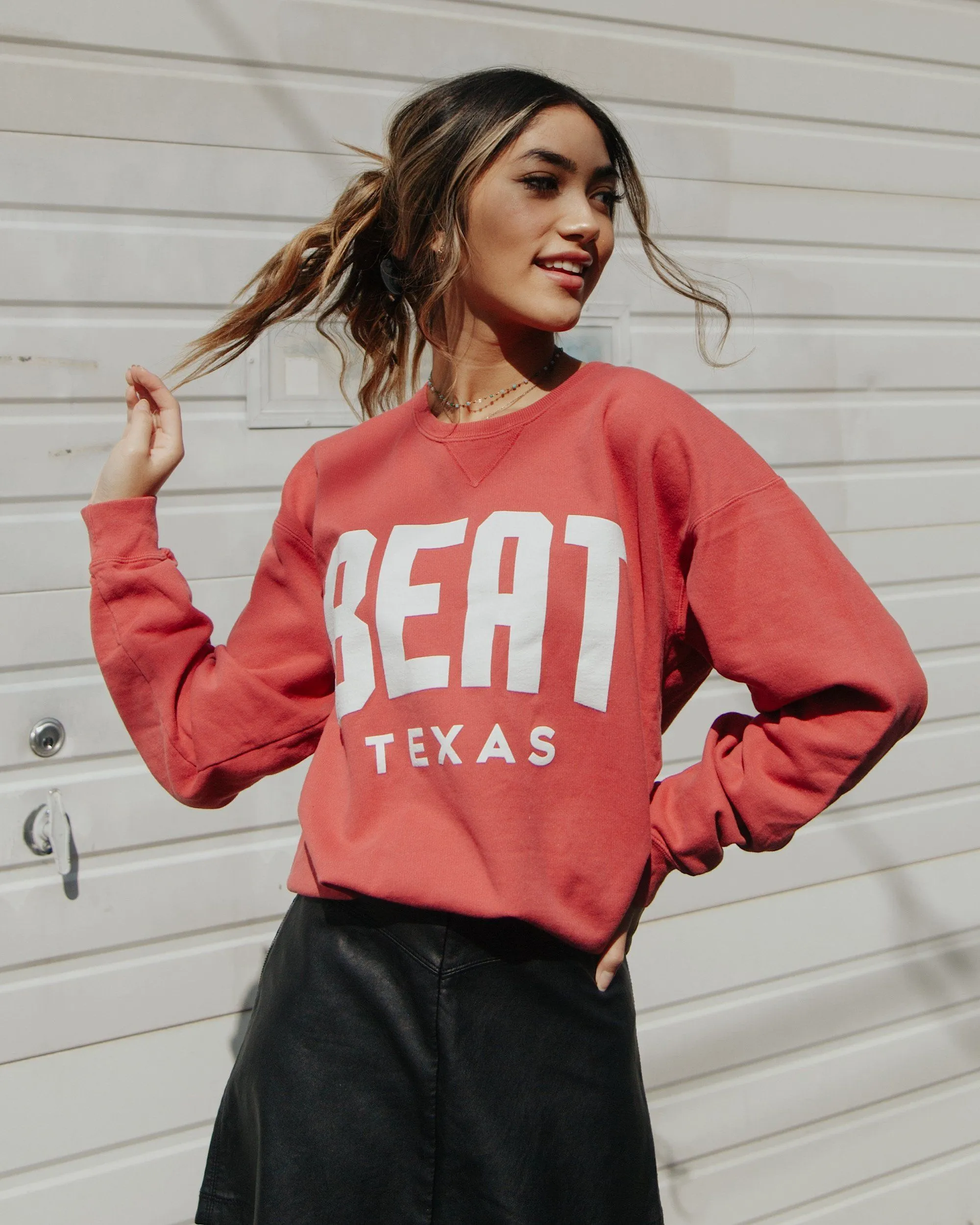 Beat Texas Gault Crimson Sweatshirt