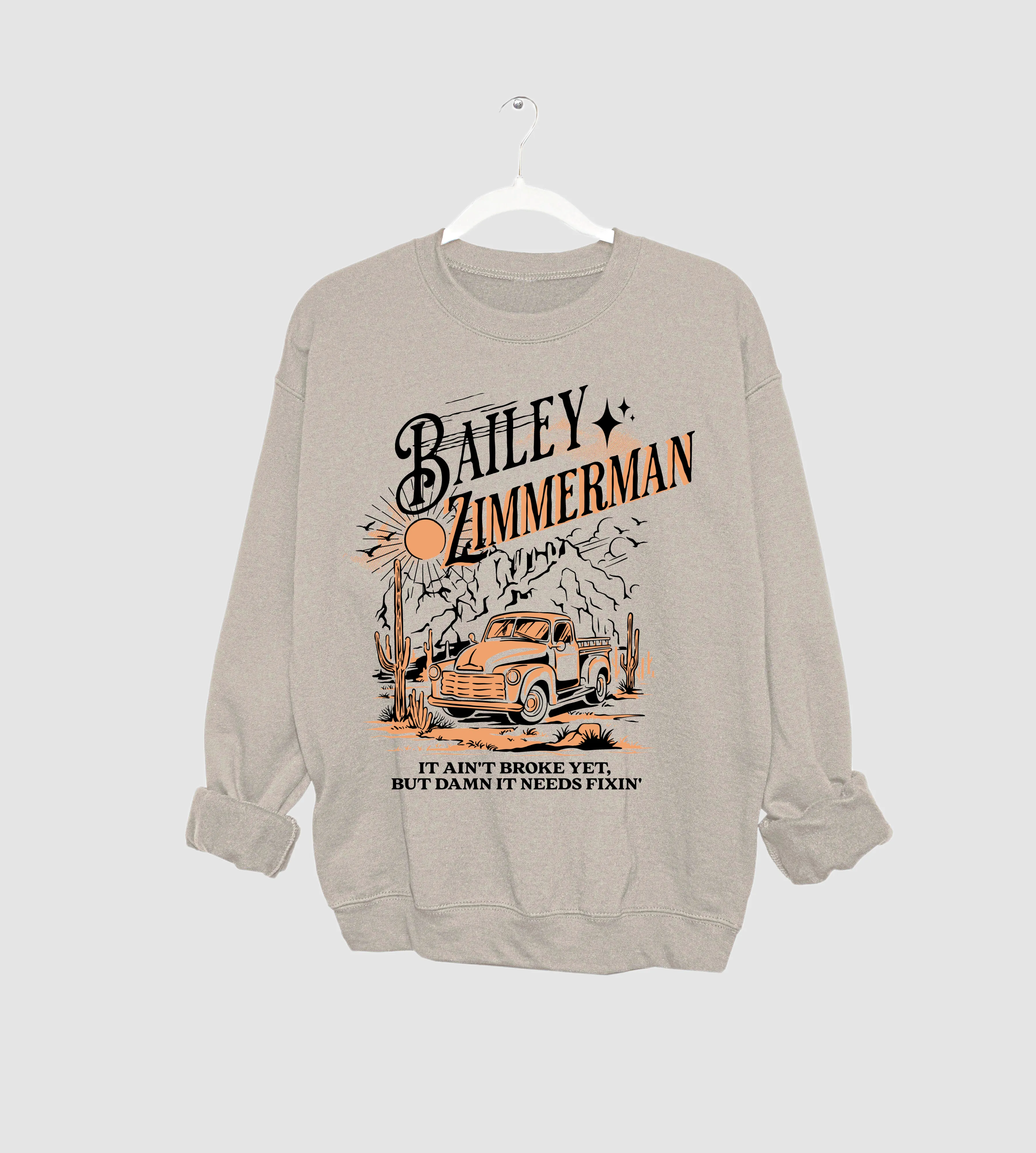 Bella Canvas It Ain't Broke Yet But Damn It Needs Fixin' Sweatshirt / Country Western Sweatshirt