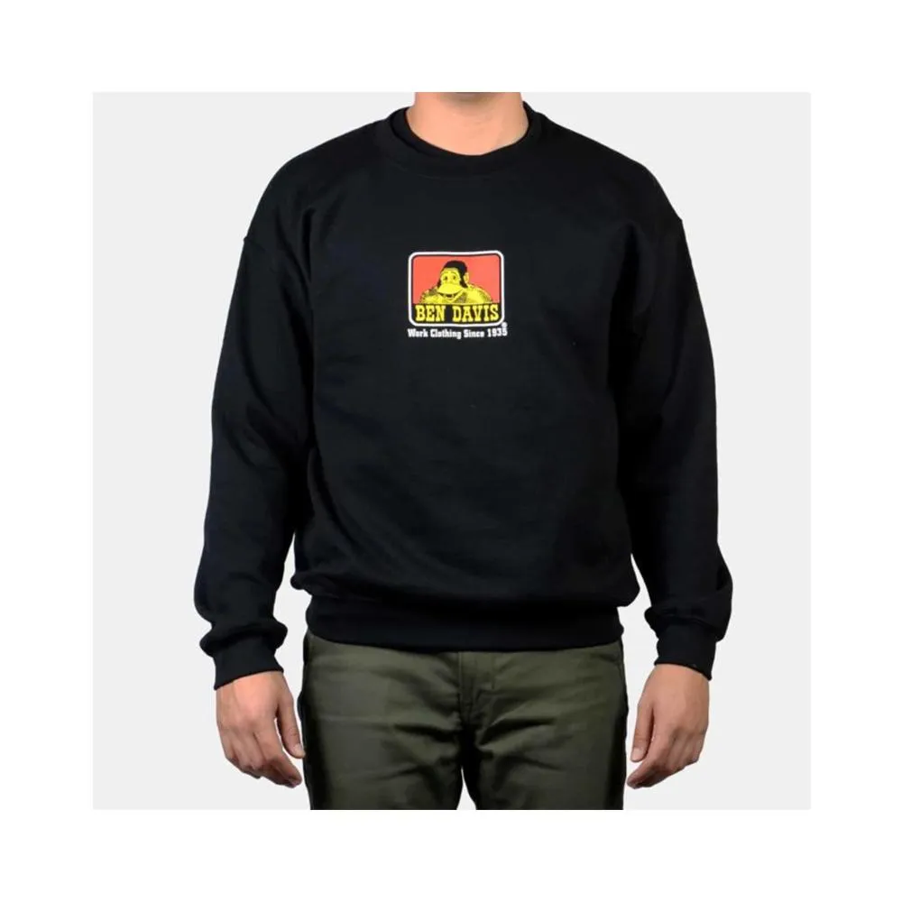 Ben Davis Crew Sweatshirt Black 9035