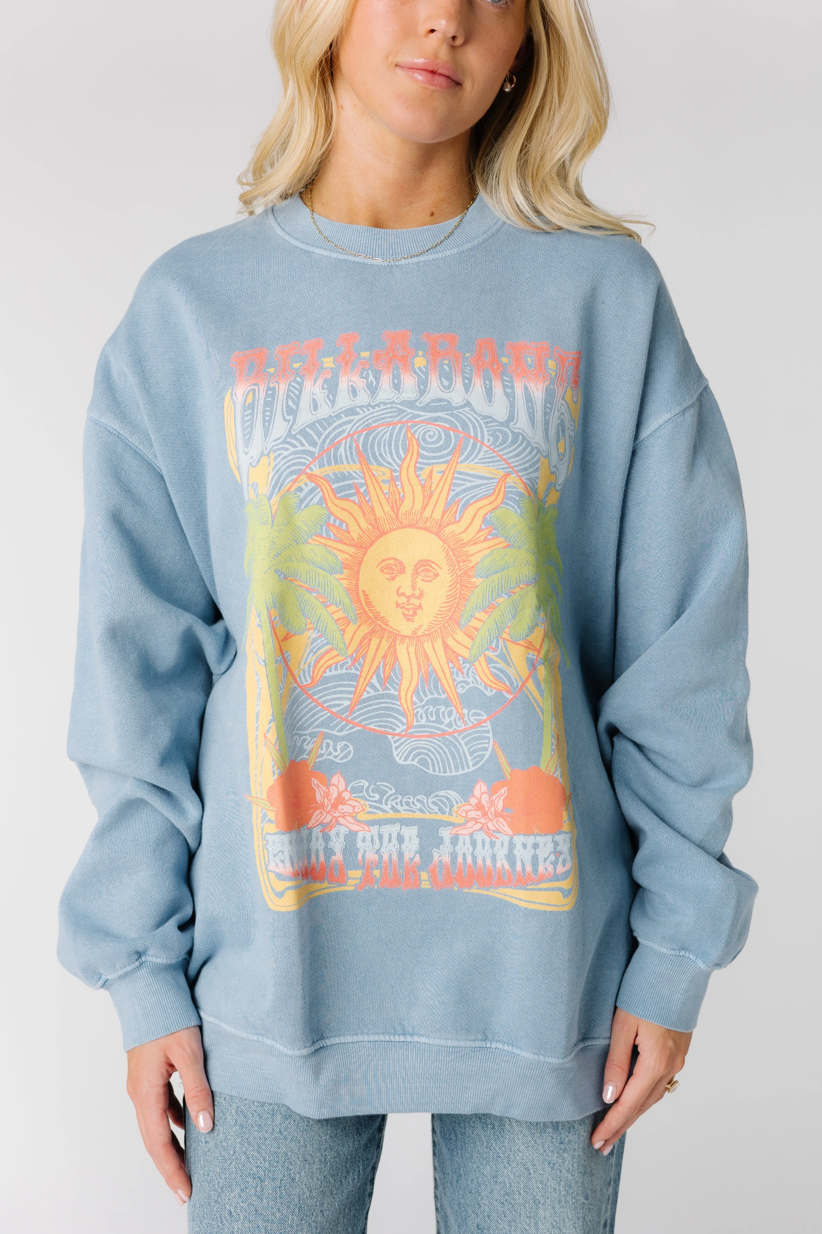 Billabong Ride In Sweatshirt - Blue