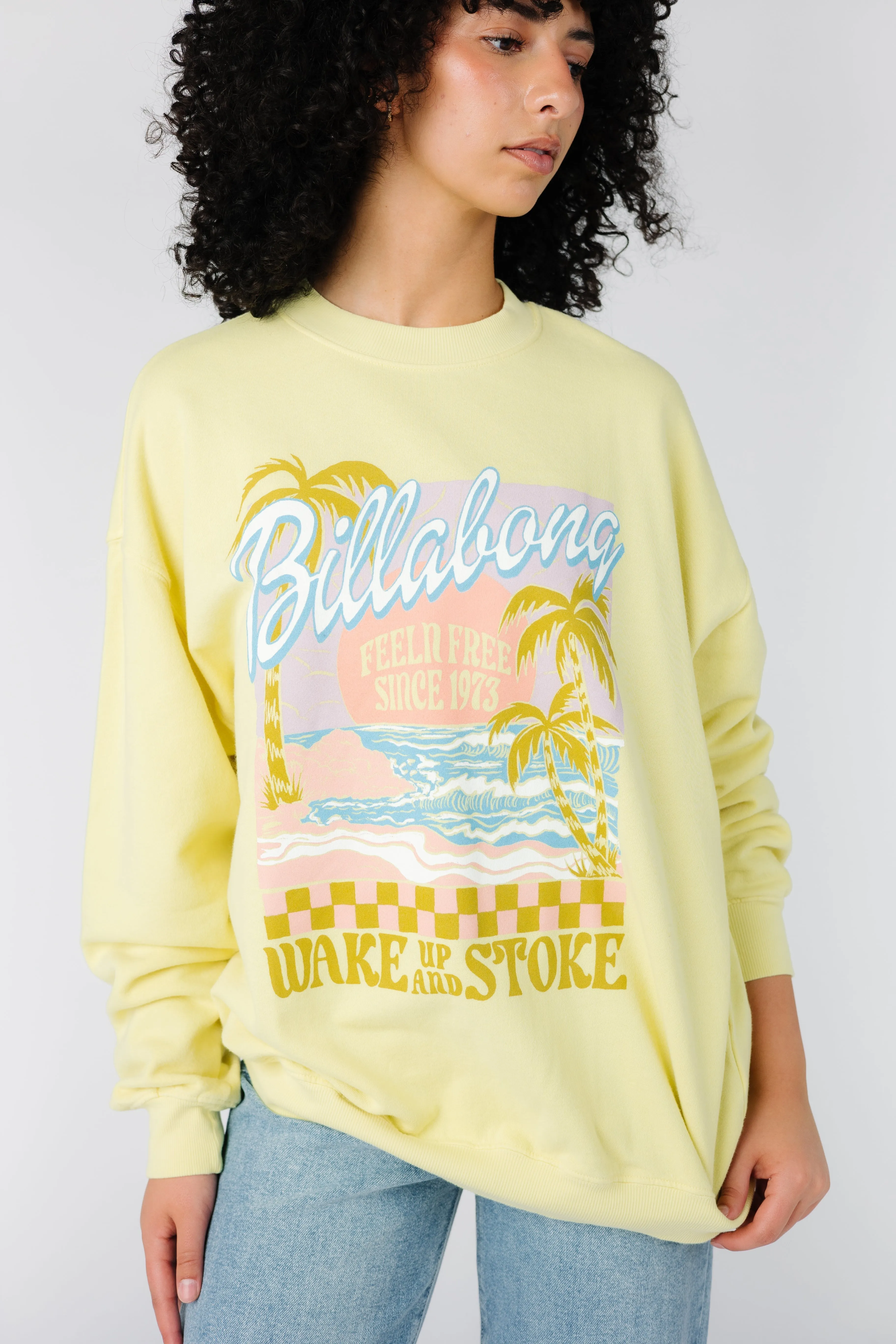 Billabong Ride In Sweatshirt - Yellow