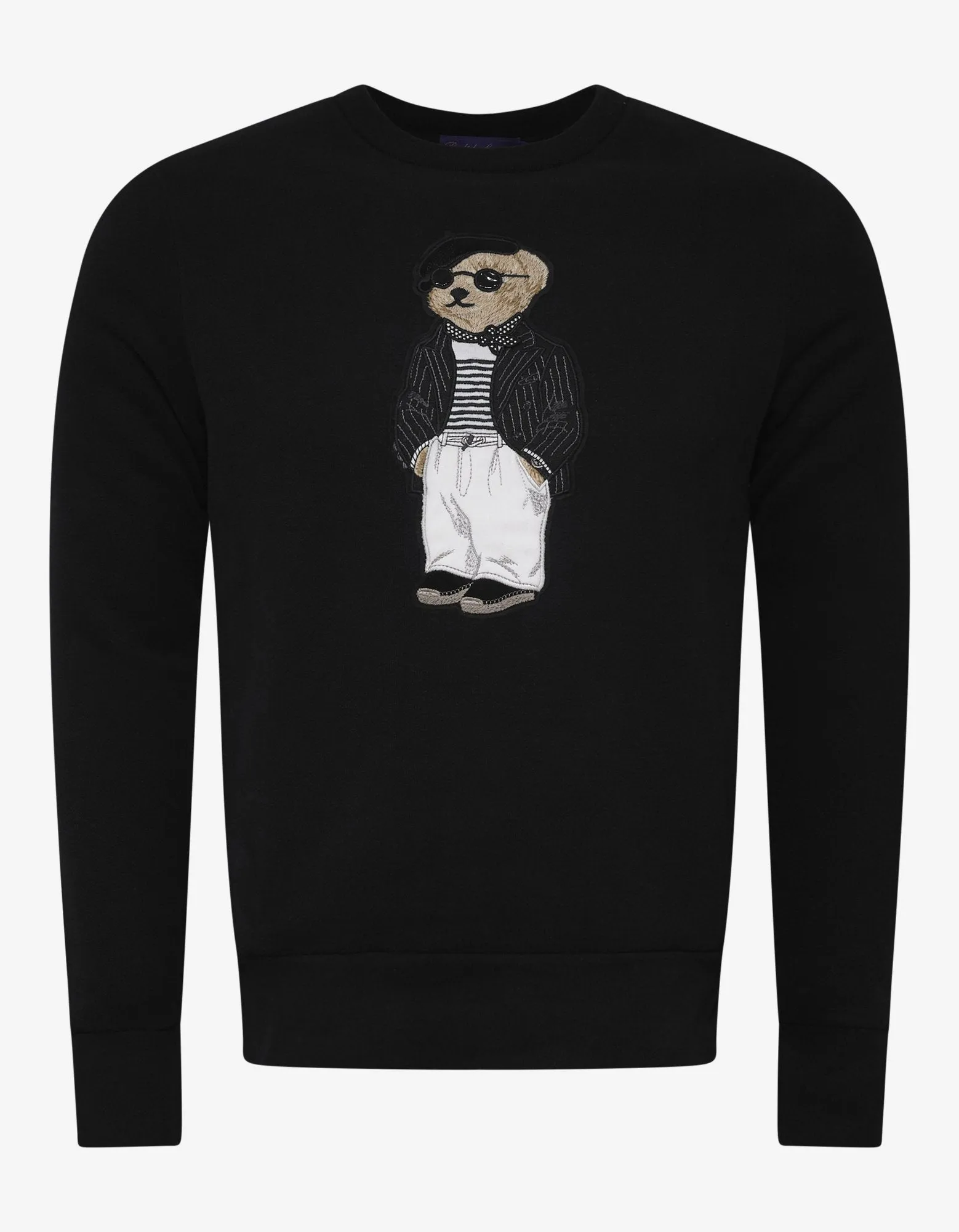 Black Bear Embroidery Sweatshirt -