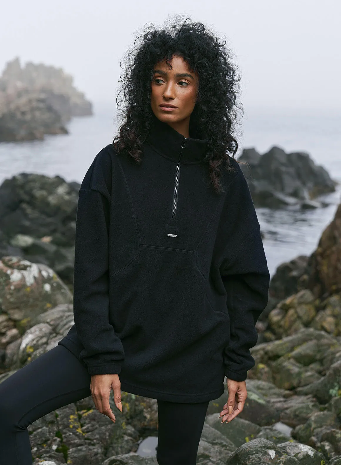 Black Fleece Half Zip