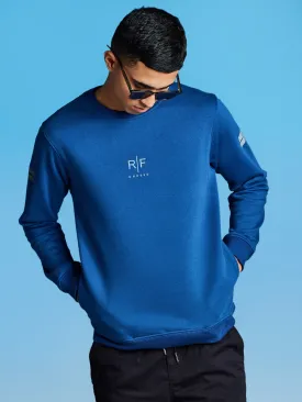 Blue Fleece Crew Neck Sweatshirt