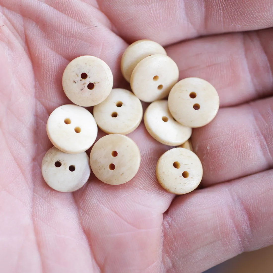 Bone Buttons Pack of 10