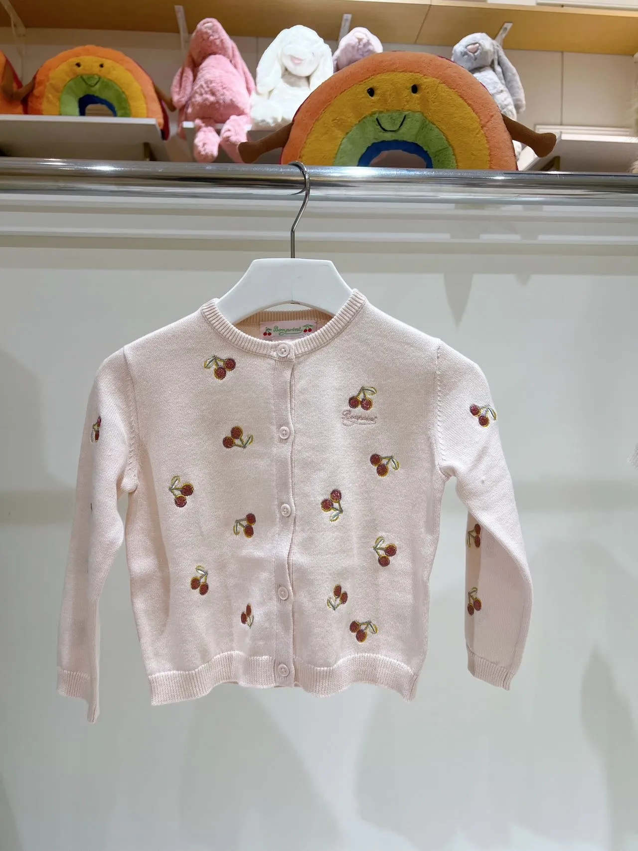 Bonpoint Baby Girl Pink Claudie Cardigan