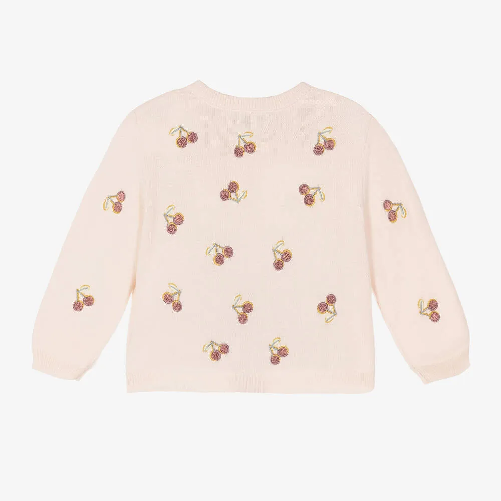 Bonpoint Baby Girl Pink Claudie Cardigan