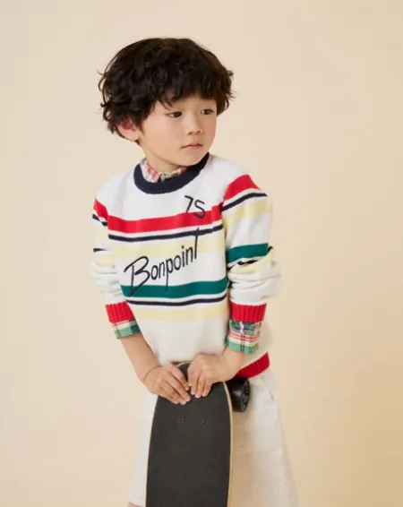 Bonpoint Boy Ivory Florencio Sweater