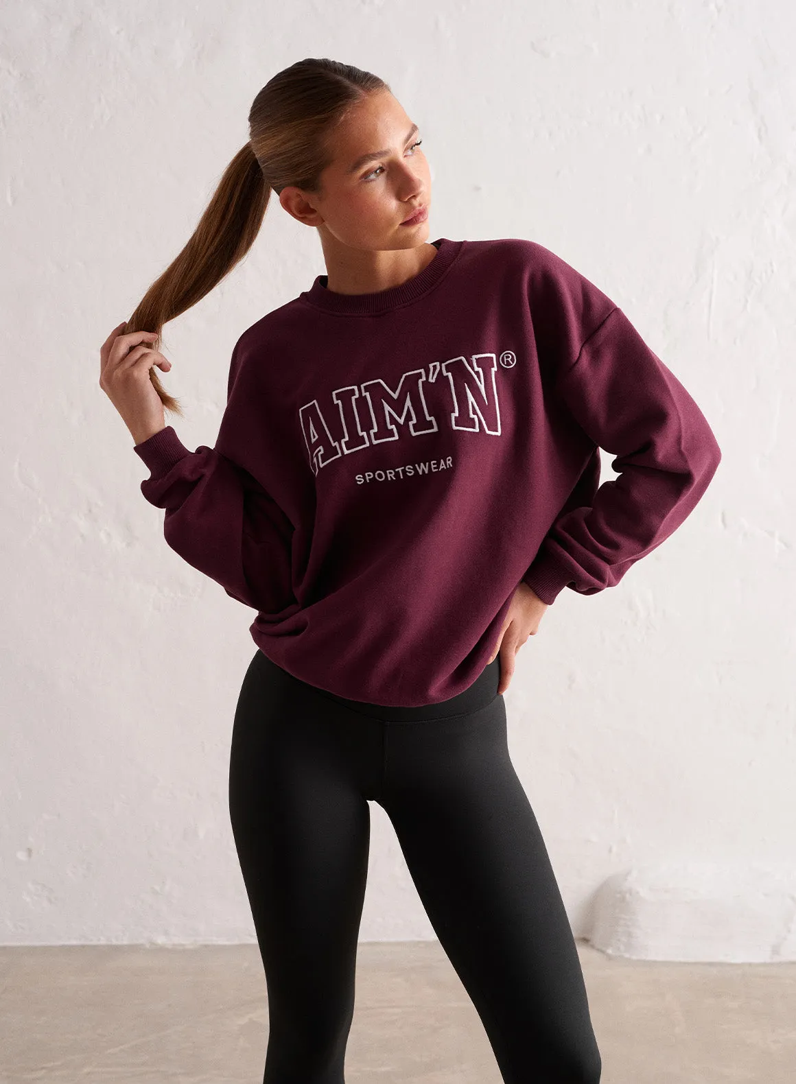 Bordeaux College Oversized Sweatshirt